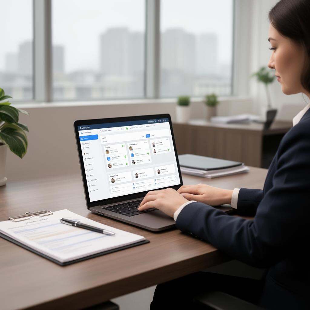 Property manager working on access management in the ADDA platform