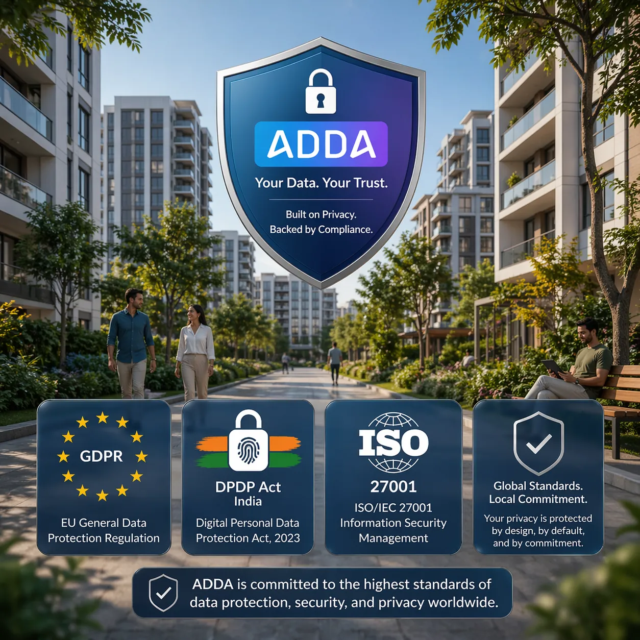 ADDA compliance and certifications — GDPR, DPDP Act, ISO 27001